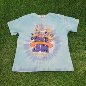 Space-Jam Shirt Womens XL 22x25 Tie-Dye